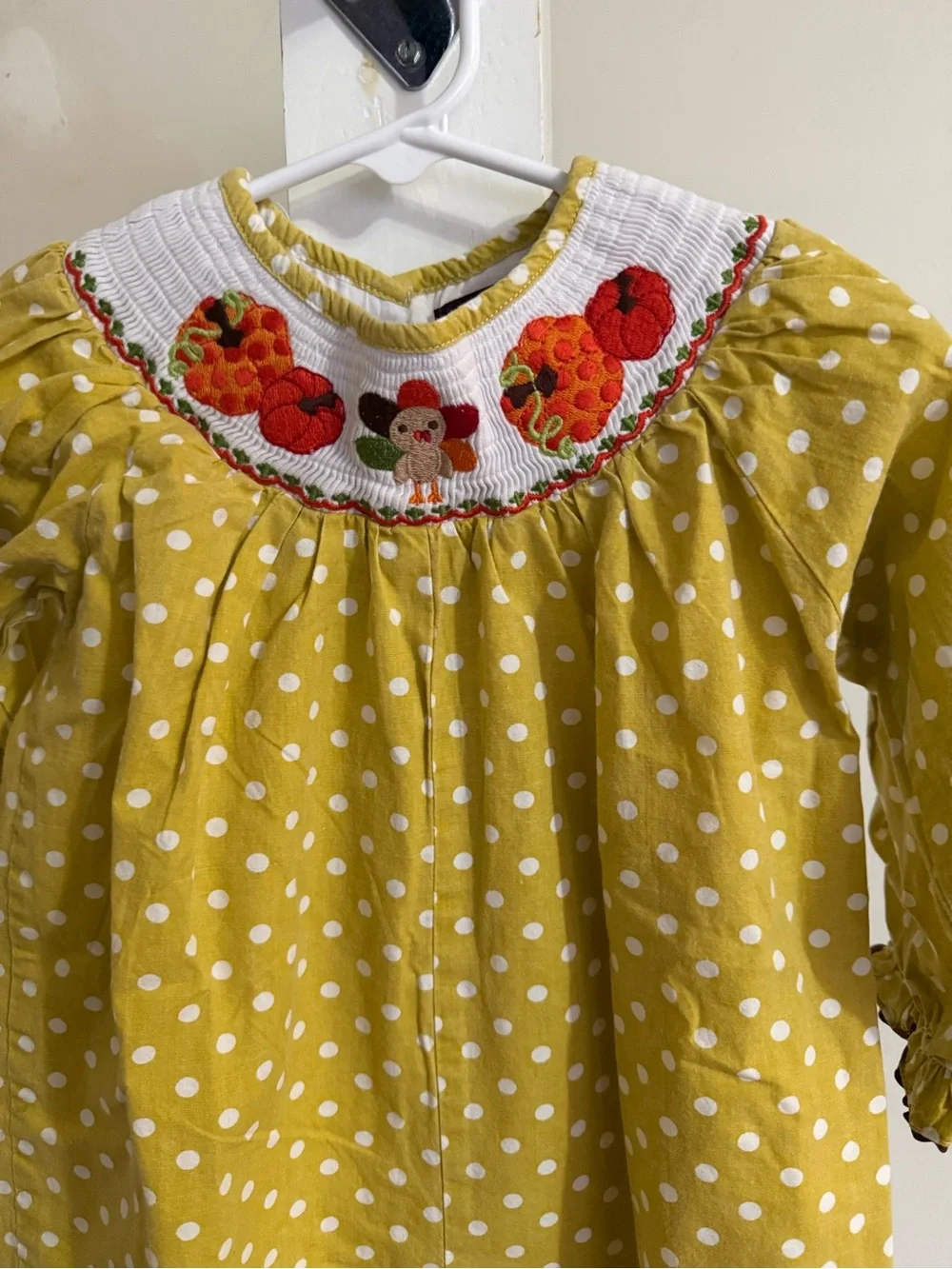 Lil Cactus Smocked Thanksgiving Romper